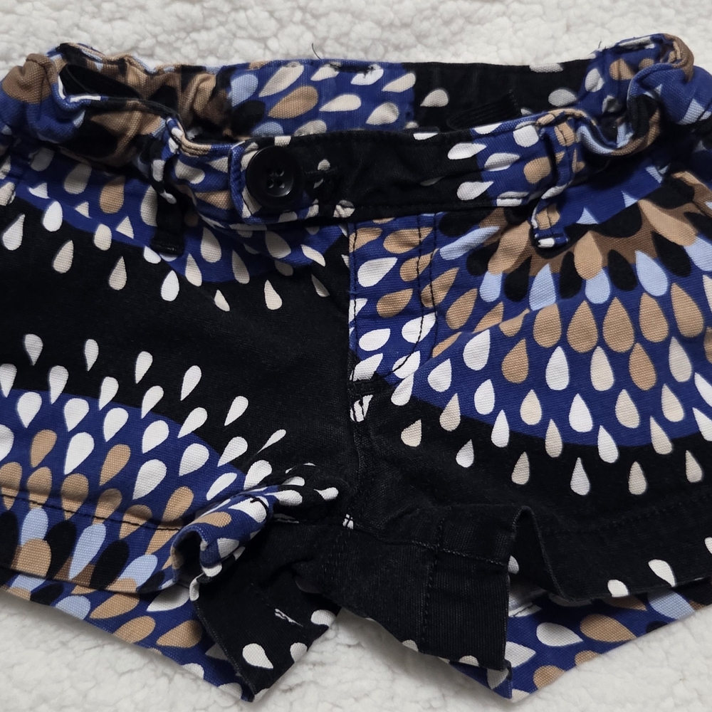 GAP Kids Black and Blue Patterned Shorts